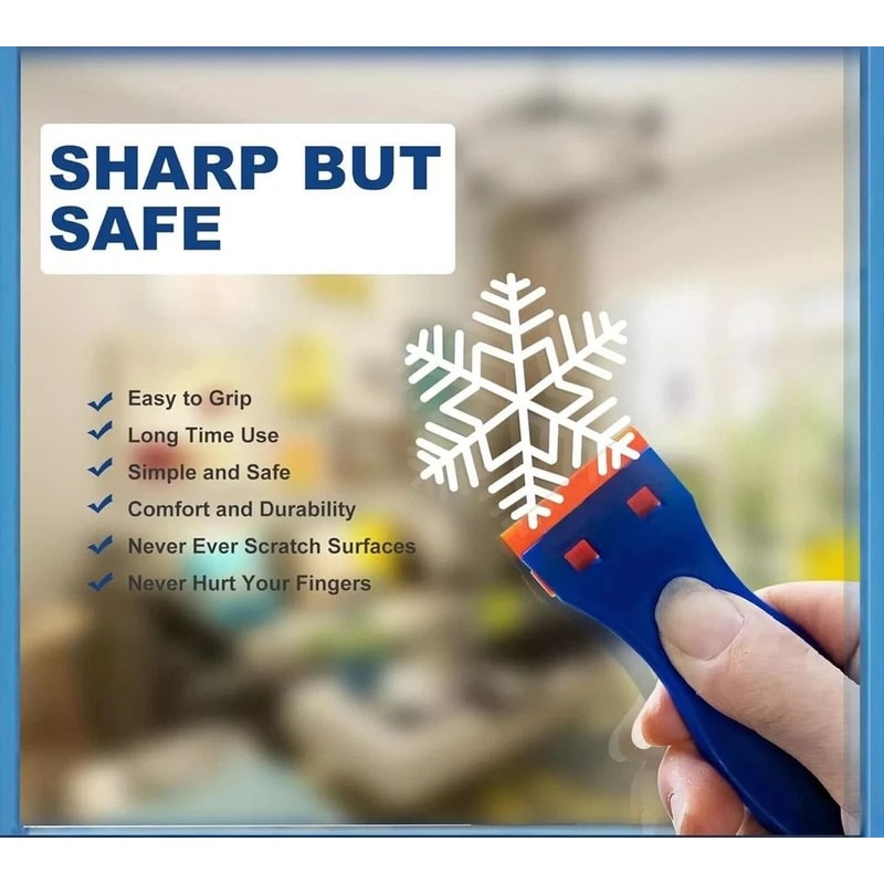 Plastic Razor Blade Scraper Tool Ergonomic Design For Safe And Effective Scraping 2