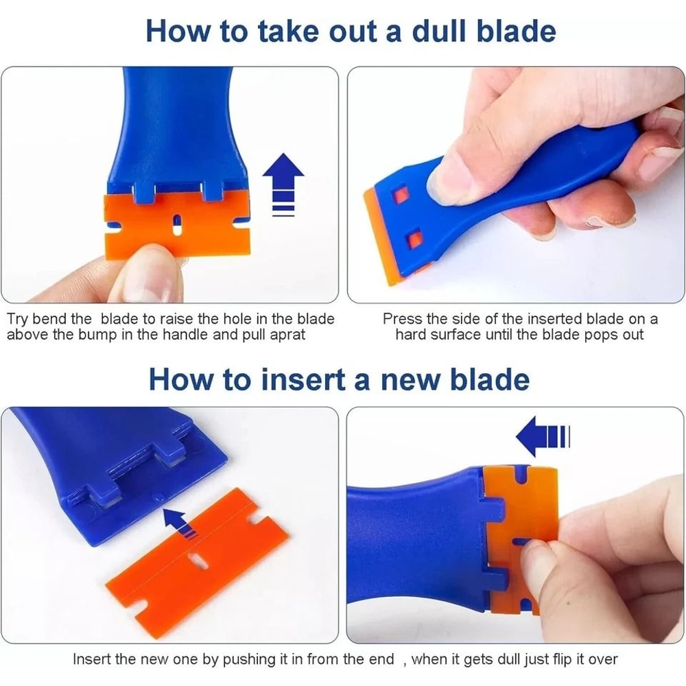 Plastic Razor Blade Scraper Tool Ergonomic Design For Safe And Effective Scraping 3