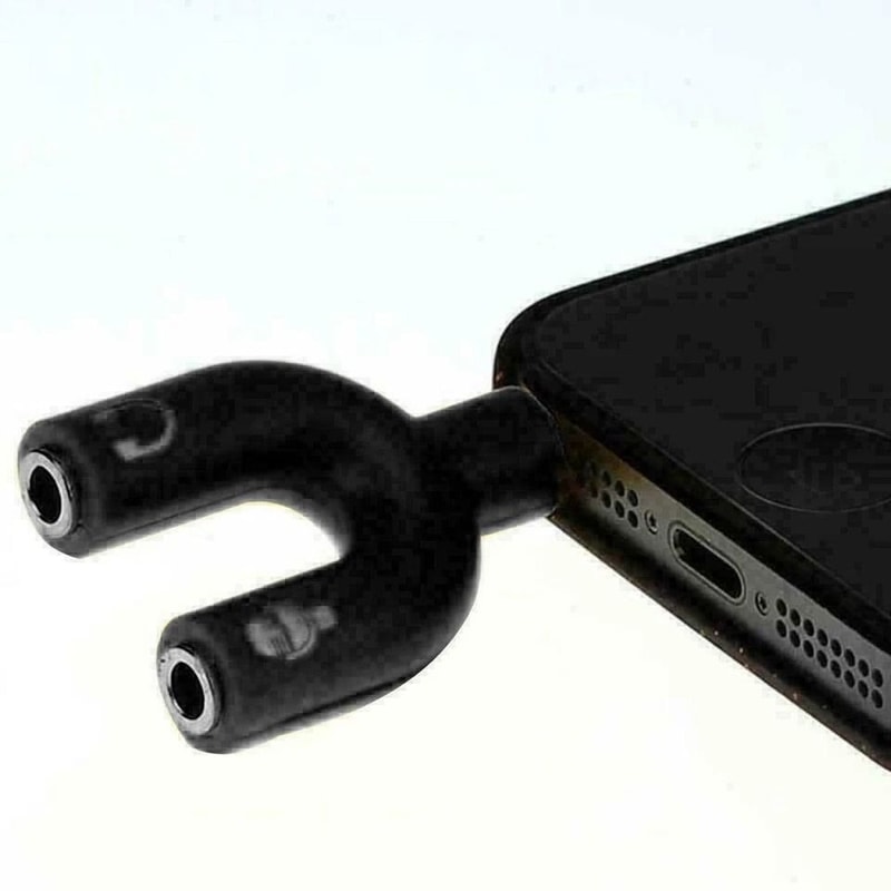 Stereo Audio Male To 2 Female Headphone Splitter Cable Adapter 0