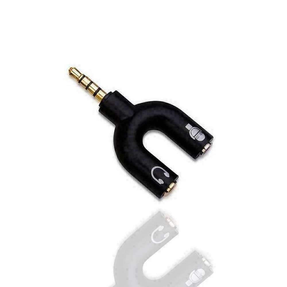 Stereo Audio Male To 2 Female Headphone Splitter Cable Adapter 1