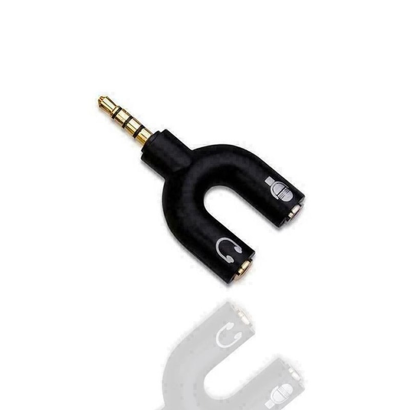 Stereo Audio Male To 2 Female Headphone Splitter Cable Adapter 1