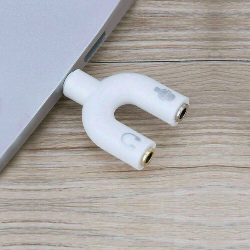 Stereo Audio Male To 2 Female Headphone Splitter Cable Adapter 7