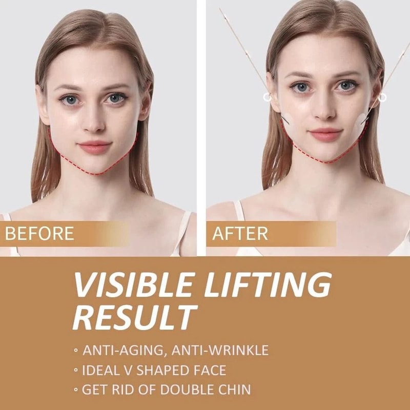 V Tapes AntiWrinkle Face Neck Lift Tape Instant Face Lift Eye Neck Wrinkle Reducer 8