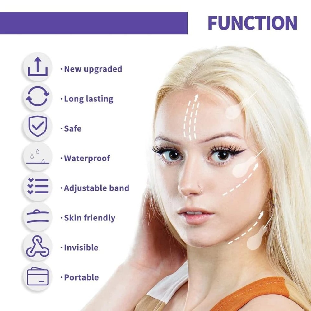 V Tapes AntiWrinkle Face Neck Lift Tape Instant Face Lift Eye Neck Wrinkle Reducer 6