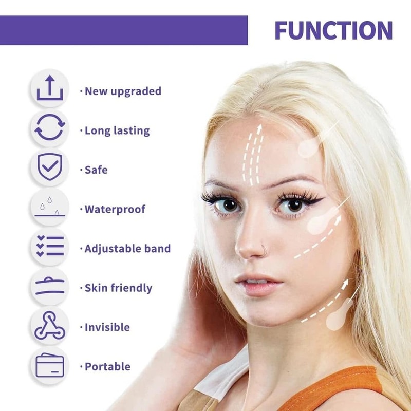 V Tapes AntiWrinkle Face Neck Lift Tape Instant Face Lift Eye Neck Wrinkle Reducer 6