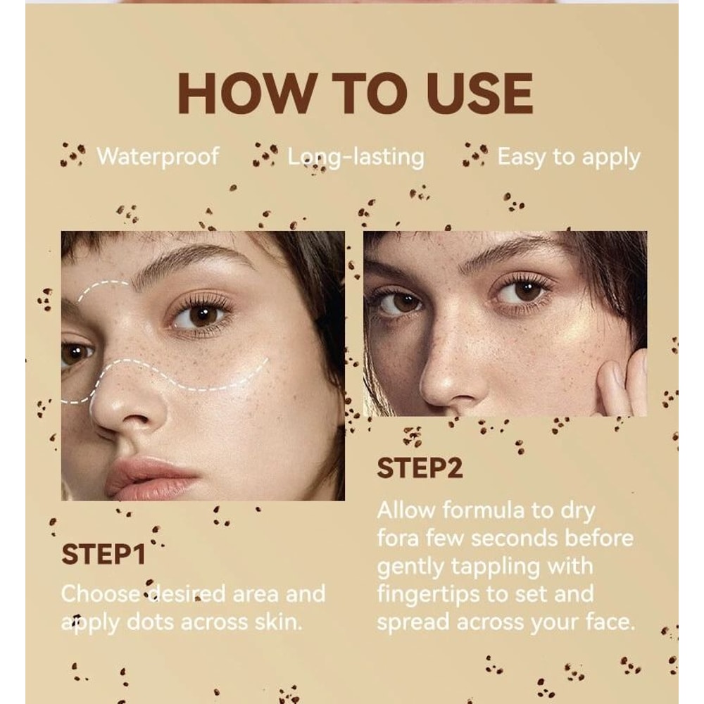 Faux Freckle Pen Stamp Waterproof Natural Soft Dot For Sunkissed Skin 5