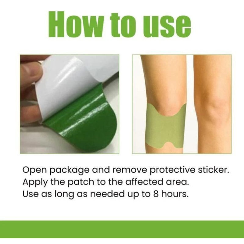 Knee Relief Patches Pain Relief For Joints Muscles Wormwood Ache Plaster Pad 2