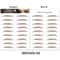 Brow Liner Sticker Bionic Tattoo Eyebrow Stamp Waterproof Long Lasting Eyebrow Solution 13