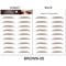 Brow Liner Sticker Bionic Tattoo Eyebrow Stamp Waterproof Long Lasting Eyebrow Solution 13