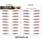 Brow Liner Sticker Bionic Tattoo Eyebrow Stamp Waterproof Long Lasting Eyebrow Solution 12