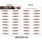 Brow Liner Sticker Bionic Tattoo Eyebrow Stamp Waterproof Long Lasting Eyebrow Solution 12