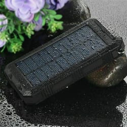 waterproof solar power bank portable external battery charger for phones & tablets