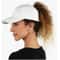 Solid Color Ponytail Baseball Cap Cotton Polo Style Adjustable Cap For Women 0