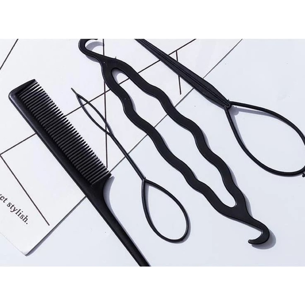 Hair Styling Tools Set French Braid Topsy Tail Clip DIY Bun Maker Tool For Effortless Hair Styling 0