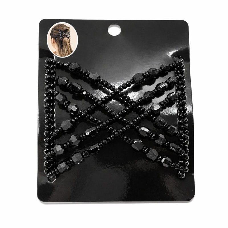 Elastic Beads Banana Clip Hairpin Stretch Magic Hair Comb For Effortless Hair Styling 6