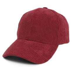 corduroy baseball cap - adjustable, classic dad hat with soft, plain design for comfort