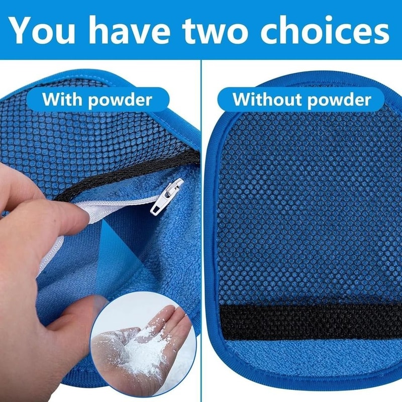 Portable Beach Sand Remover Soft Sand Removal Mitt Travel Friendly Sand Wipe Off Bag 1