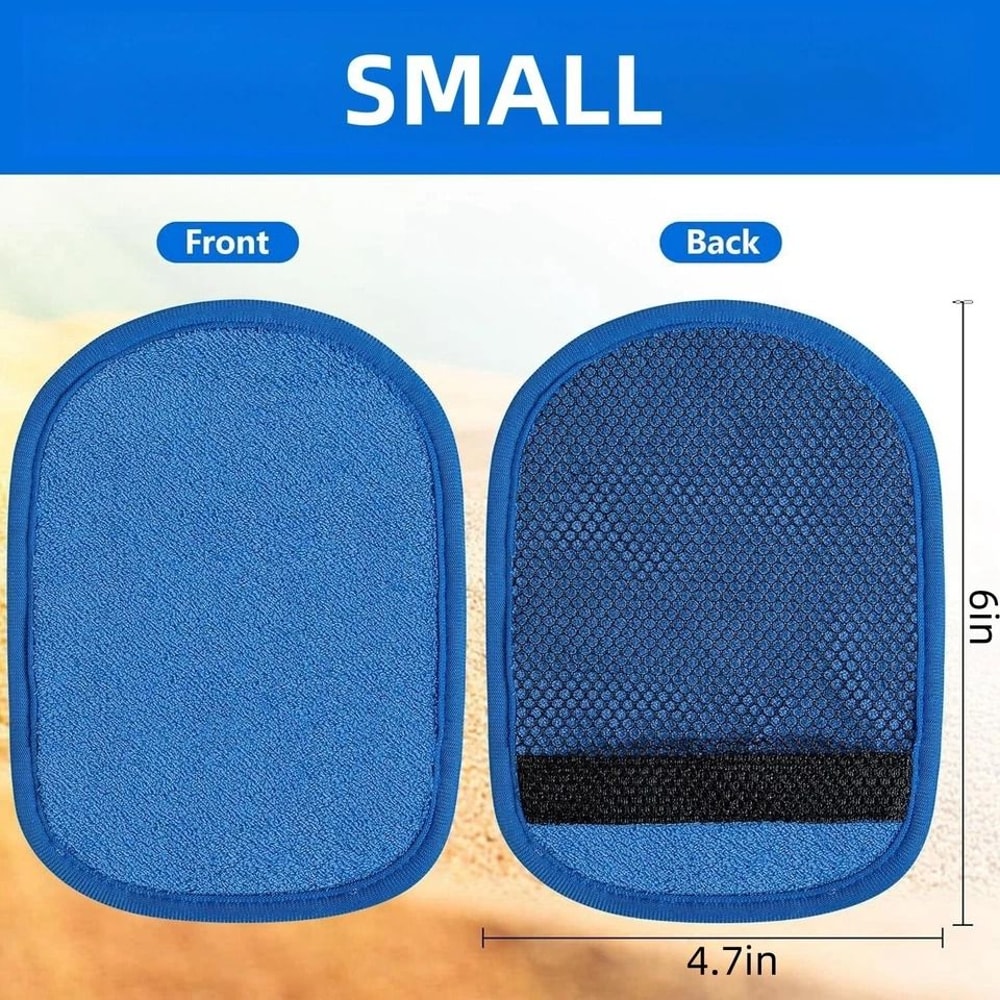Portable Beach Sand Remover Soft Sand Removal Mitt Travel Friendly Sand Wipe Off Bag 2