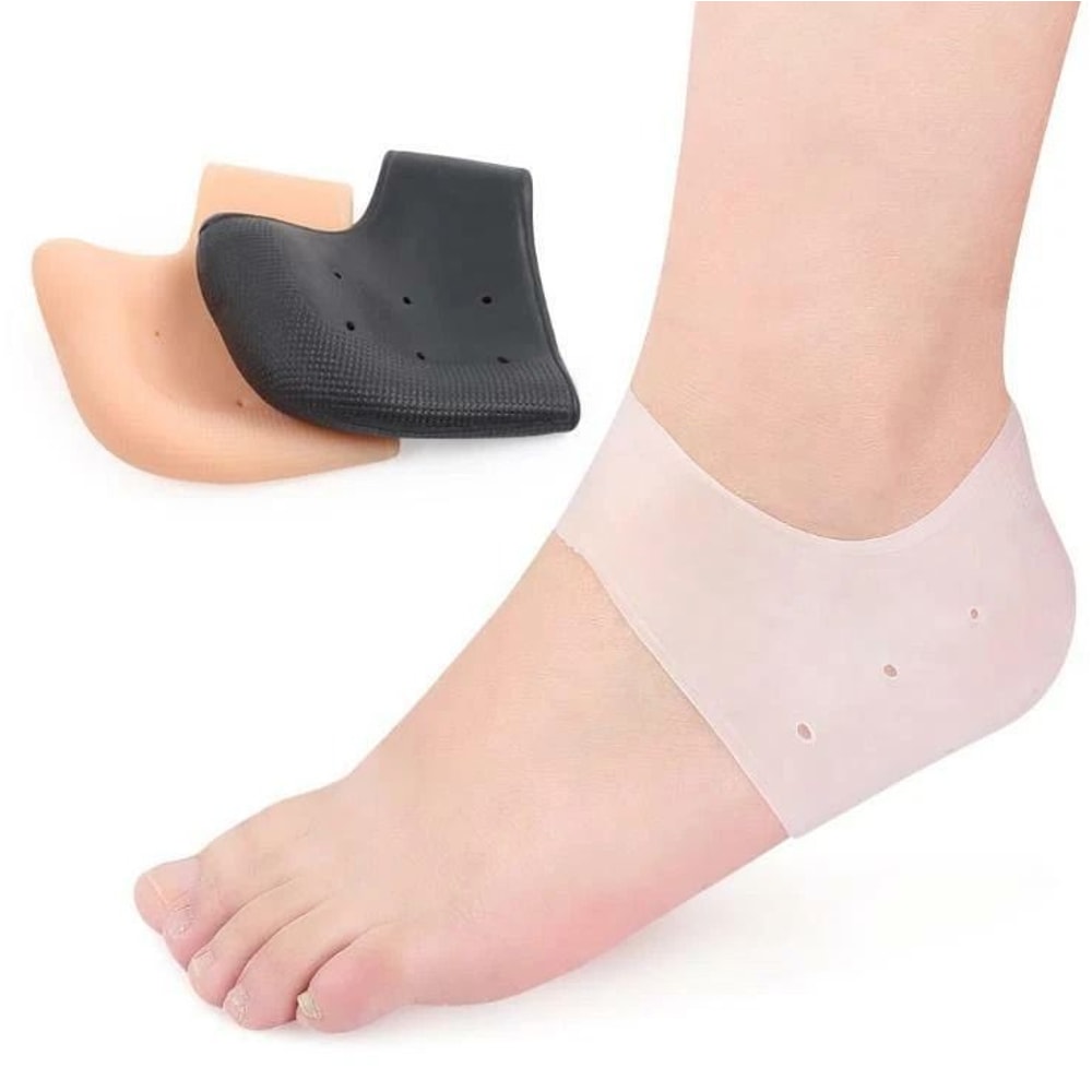 Silicone Heel Socks For Cracked Heel Treatment Moisturizing Heel Care Protectors 2