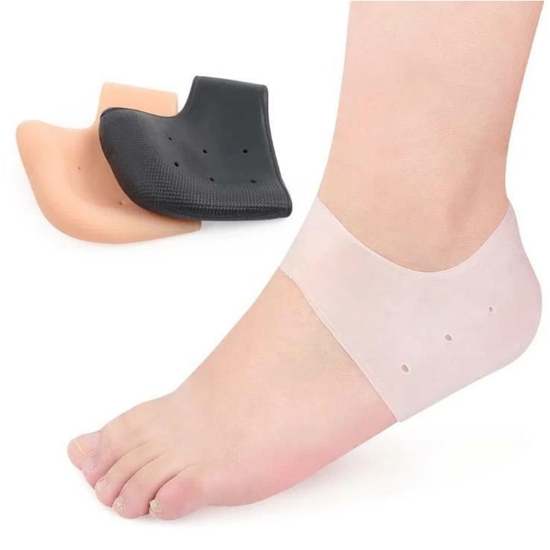 Silicone Heel Socks For Cracked Heel Treatment Moisturizing Heel Care Protectors 2