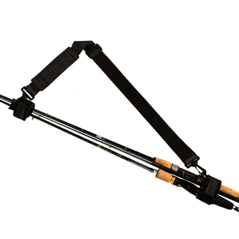 Adjustable Fishing Rod Carrier Strap Shoulder Belt Tackle Holder For Easy Travel 1