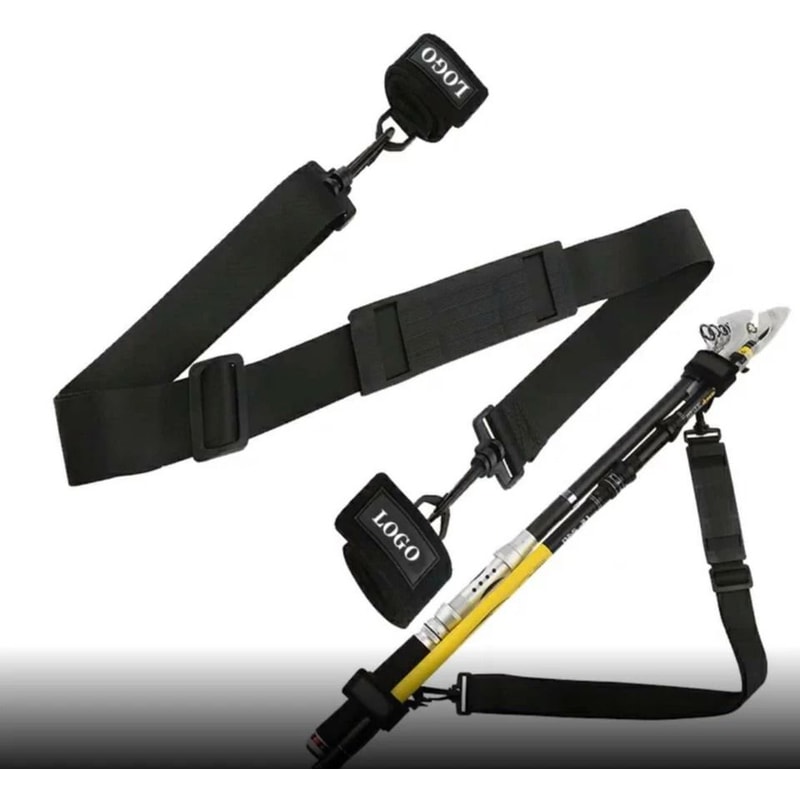 Adjustable Fishing Rod Carrier Strap Shoulder Belt Tackle Holder For Easy Travel 4