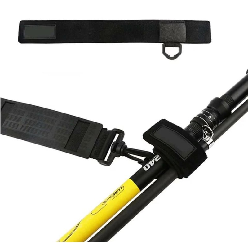 Adjustable Fishing Rod Carrier Strap Shoulder Belt Tackle Holder For Easy Travel 5