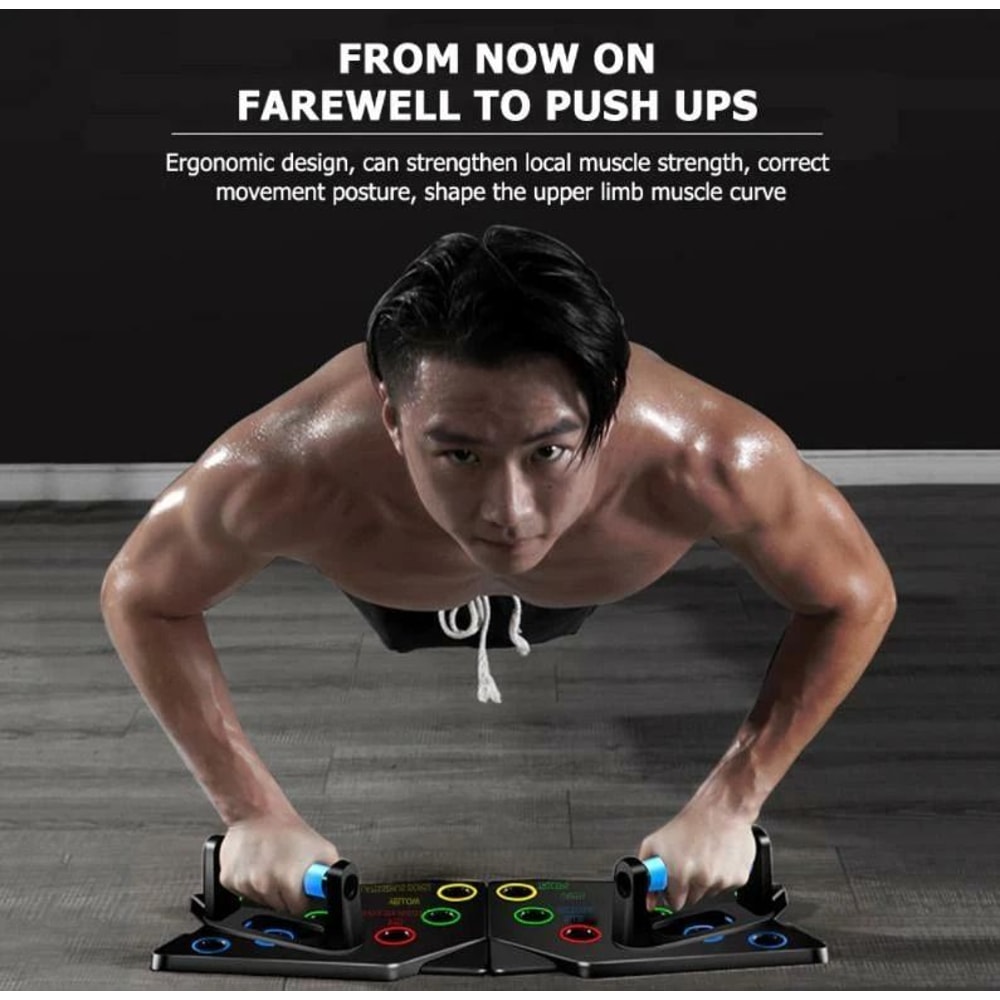 Push Up Board System Portable Home Gym Workout Trainer 4