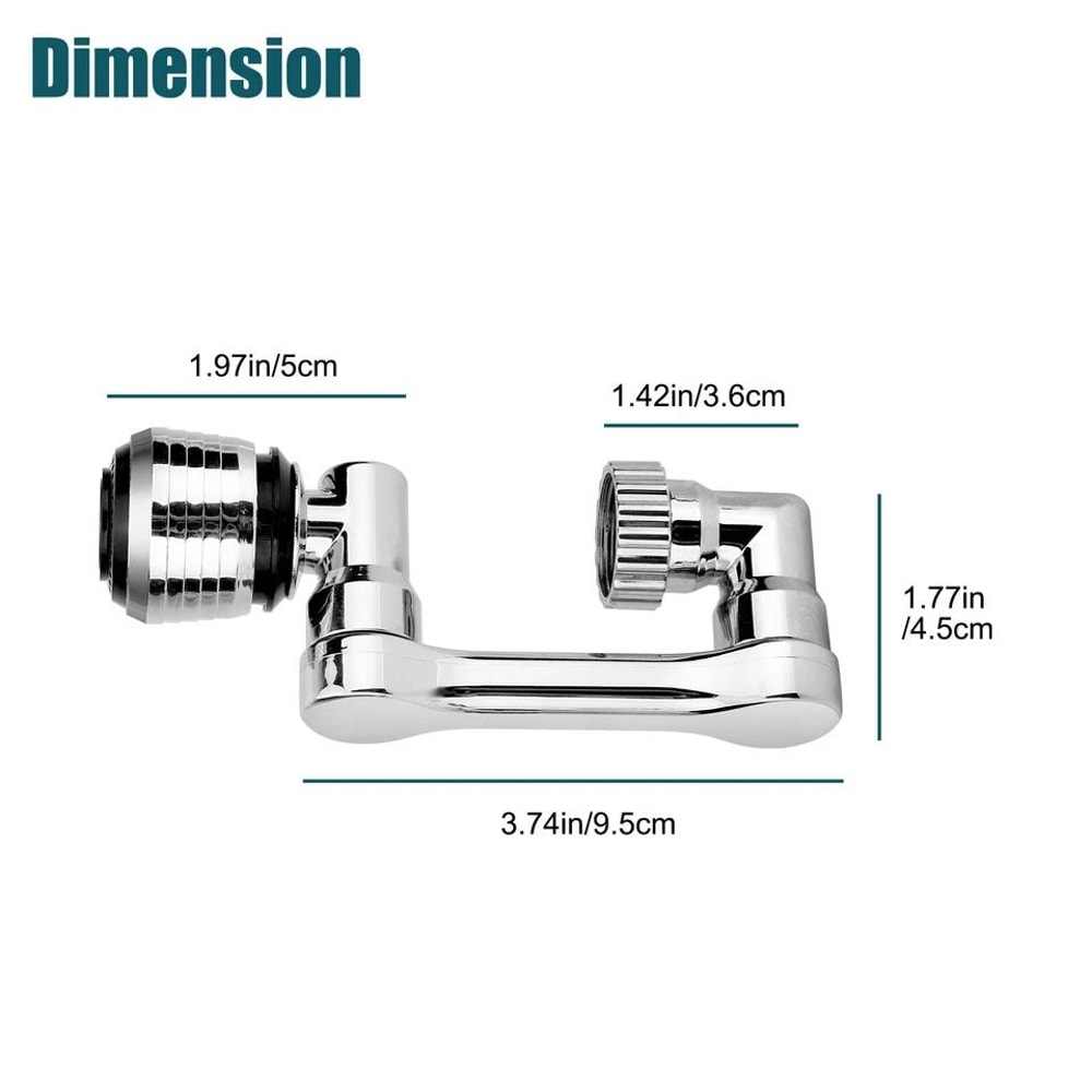 Universal Swivel Extension Faucet Arm Tap Extenders Easy Water Conservation And Extended Reach For