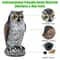 Owl Decoy Statue For Garden Protection Scare Birds Pigeons And Squirrels Away 2
