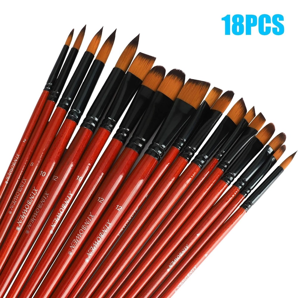 Paint Brush Set For Acrylic Oil And Watercolor Painting Detail Brushes For Artists And Beginners 5