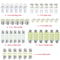 Car Interior LED Light Bulbs Kit Map Door License Plate 7