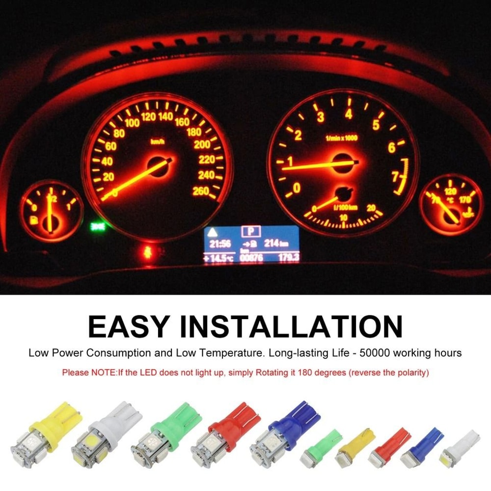 SMD LED Dashboard Speedometer Instrument Gauge Cluster Light Bulbs 1