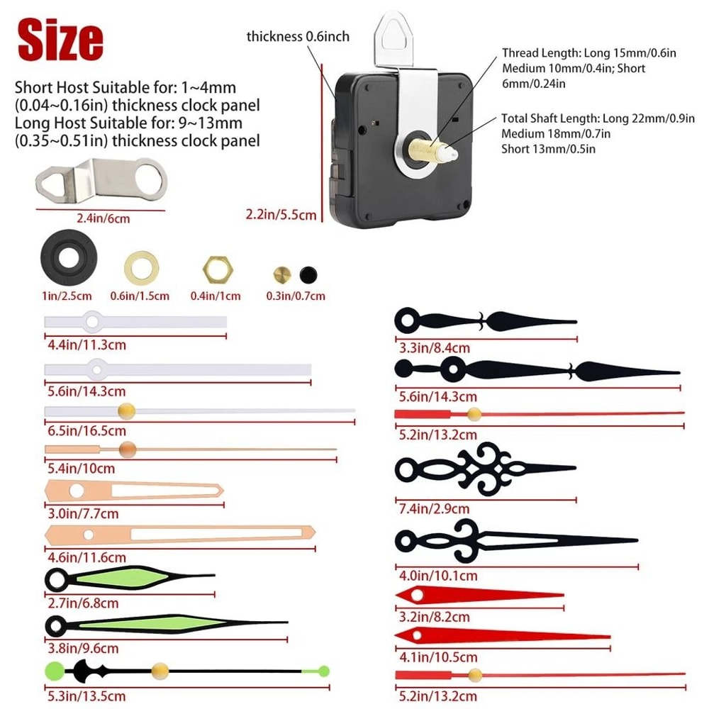 DIY Wall Clock Repair Kit Clock Movement Mechanism With Clock Hands For Wall Clock Repair And Creat 1