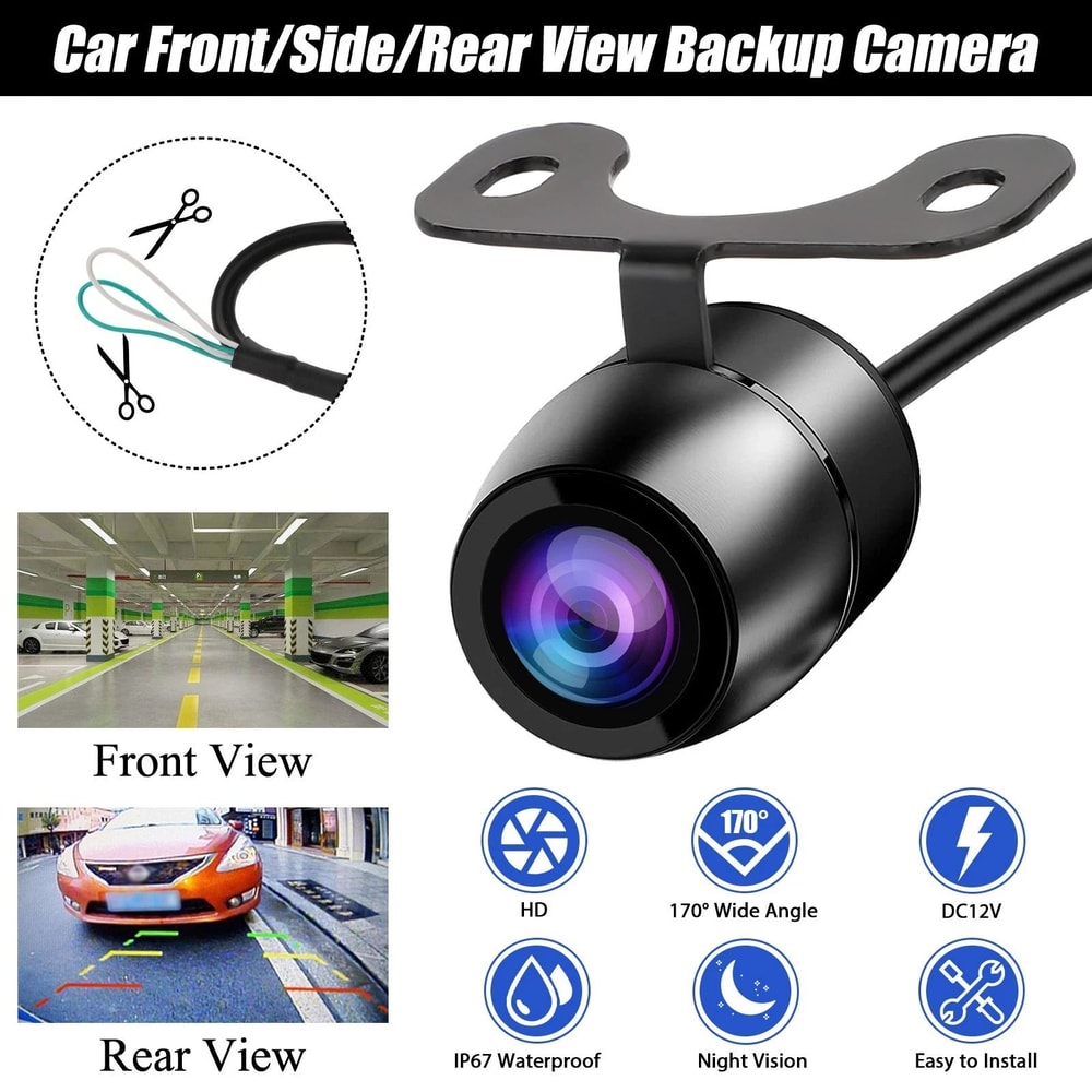 Car Reverse Backup Camera With Night Vision Wide Angle View 2