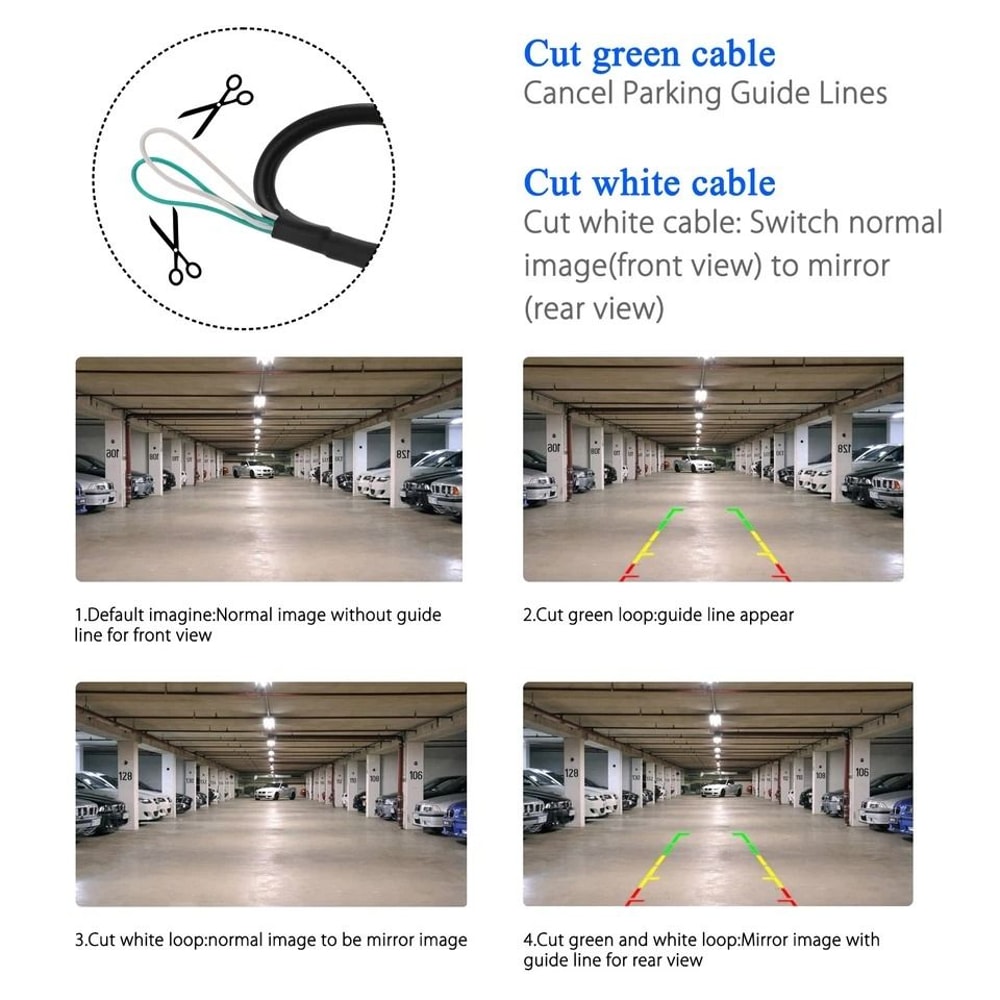 Car Reverse Backup Camera With Night Vision Wide Angle View 5