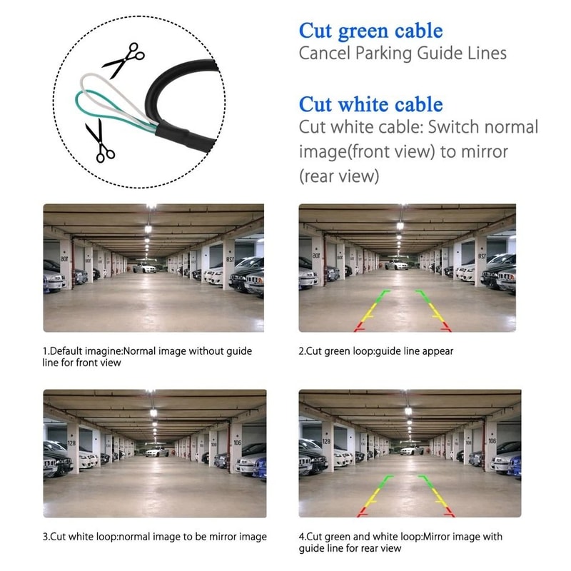 Car Reverse Backup Camera With Night Vision Wide Angle View 5