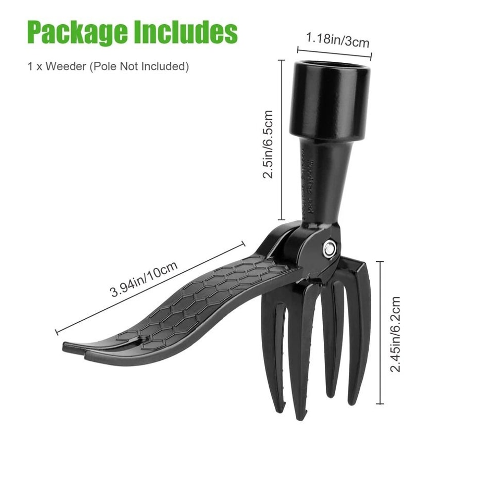 Stand Up Weed Puller Tool For Garden Rust Proof Weed Root Remover With Comfortable Handle 3