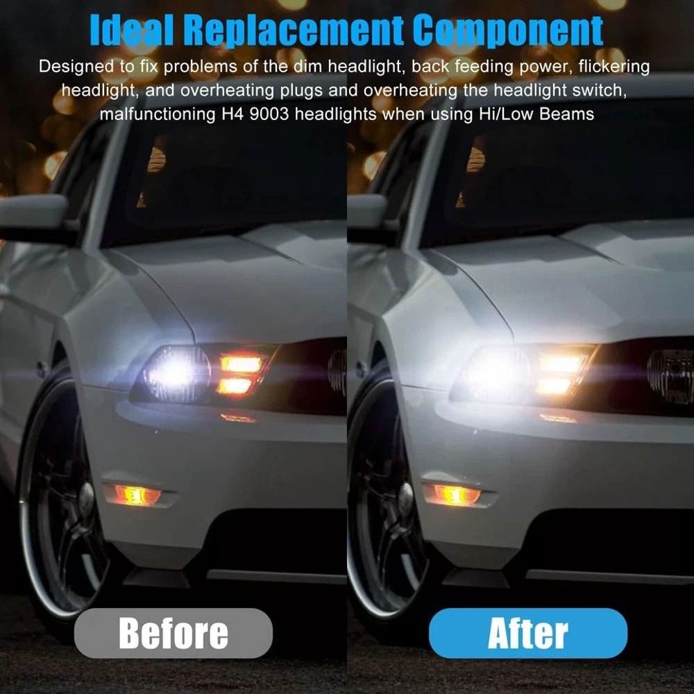 LED Headlight Relay Wiring Harness Kit HighPerformance Easy Installation 7