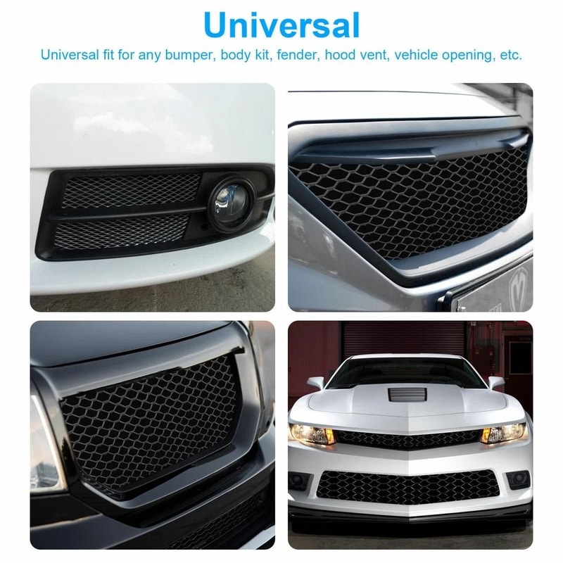Universal Car Grille Mesh Net Sheet Aluminum Auto Mesh Grill For Vehicle Protection 3