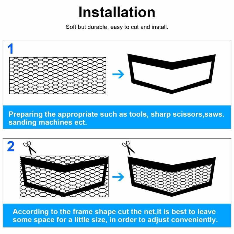 Universal Car Grille Mesh Net Sheet Aluminum Auto Mesh Grill For Vehicle Protection 5