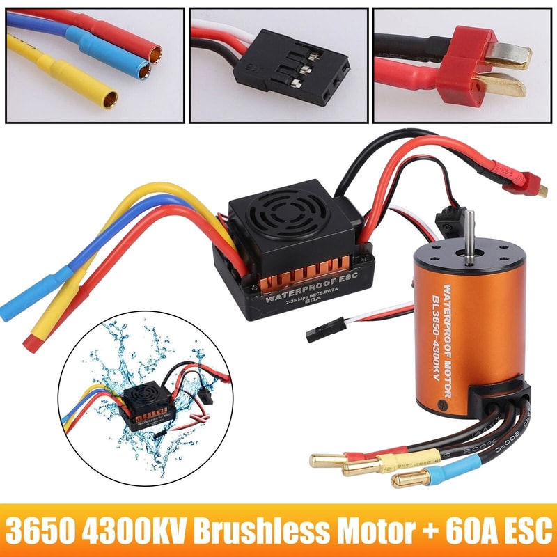 Waterproof Brushless Motor ESC Combo 2