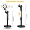 Adjustable Desktop Microphone Stand With Mini Weighted Round Base And Mic Clip 3