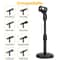 Adjustable Desktop Microphone Stand With Mini Weighted Round Base And Mic Clip 4