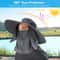Wide Brim Sun Hat With Neck Flap UV Protection Outdoor Hat For Hiking Fishing And Gardening 4