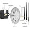 DIY Wall Clock Movement Kit Silent Mechanism Replacement With Hands For Creative Clock Repair 3