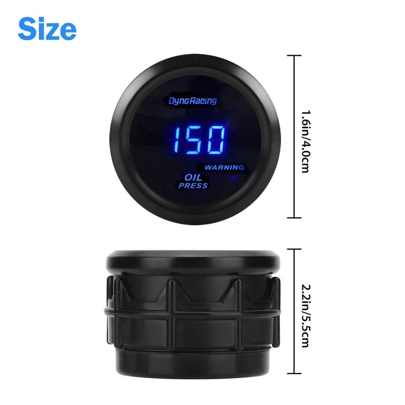 LED Digital Oil Pressure Gauge Meter With Sensor Kit Universal Fit For Cars Trucks And SUVs 3