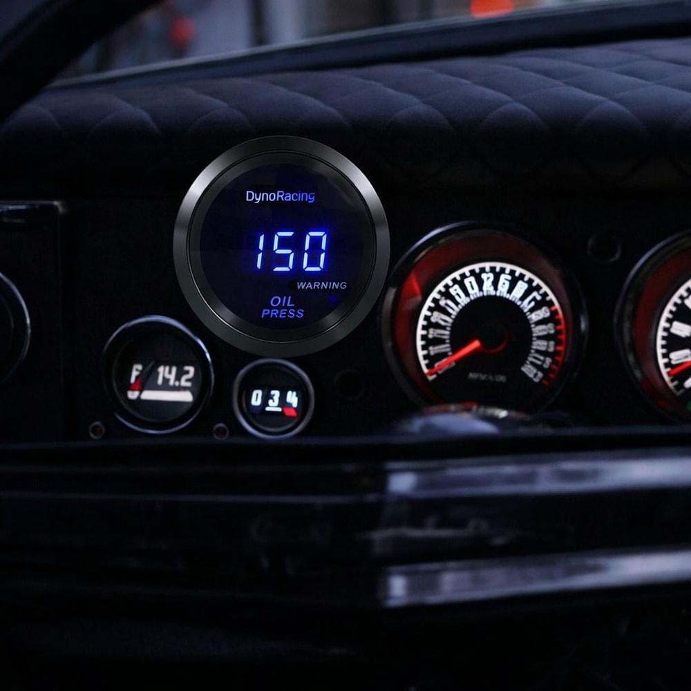 LED Digital Oil Pressure Gauge Meter With Sensor Kit Universal Fit For Cars Trucks And SUVs 0