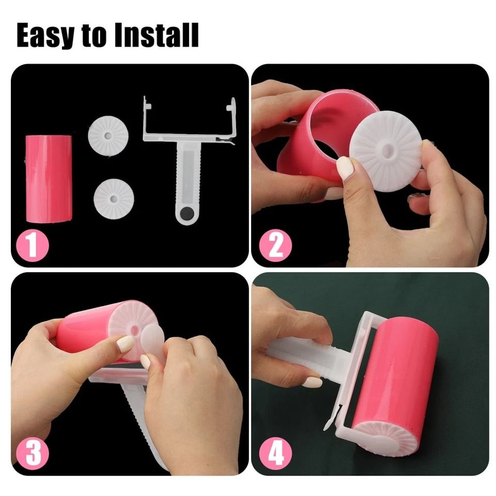 Reusable Sticky Lint Roller For Clothes Pet Hair Remover Washable Portable For Home Use 1