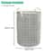Large Foldable Storage Laundry Hamper Durable Cotton Linen Organizer With Waterproof Lining 4